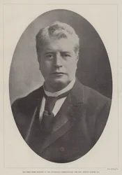 Den första premiärministern för det australiensiska samväldet, den ärade Edmund Barton, QC