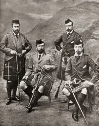 De fyra prinsarna, 1881 (bw-foto)