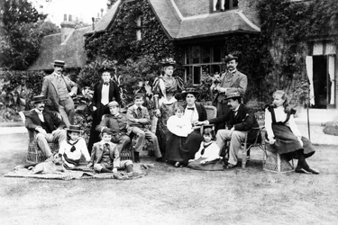 Familjen Husey, ca 1890