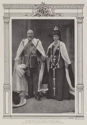 Det senaste porträttet av kung Edward VII och drottning Alexandra