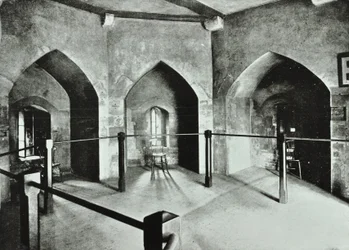 Tower of London, Tower Hill: statligt fängelserum i Beauchamp Tower, 1895