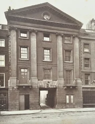 Utsikt över Middle Temple Gate House, London, 1885
