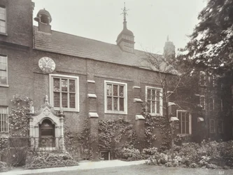Utsikt över Staple Inn, London, 1885