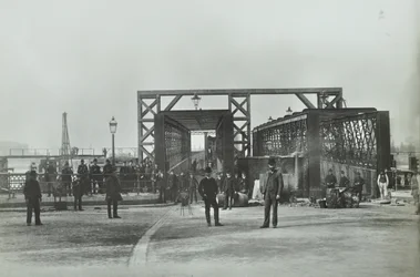 Utsikt över Woolwich Ferry, 1889