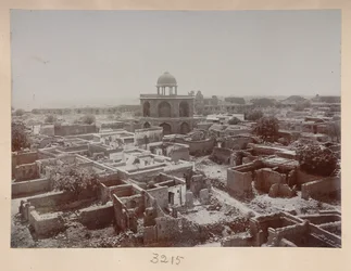 By inne i Purana Qila, vy omkring Sher Mandal, ca 1908-1911