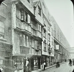 Wych Street, Westminster LB: tittar västerut, 1890