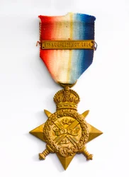 1914 Star, c.1917 (brons med sidenband)