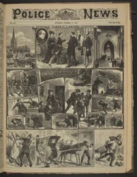 "A CHELSEA GHOST.", Illustrated Police News, 21 oktober 1882 (tidningspapper)