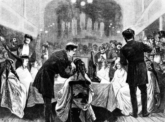 En frisörutställning, 1872