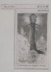 En fyr - inte professor Tyndall, från Moonshine, publicerad 20 december 1884 (trägravyr)