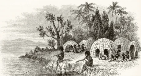 A Native Encampment i Queensland, ca 1880, från 