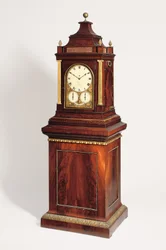 Ett gigantiskt kvarter från Regency, slående åtta dagars turn-table orgelklocka, ca 1820