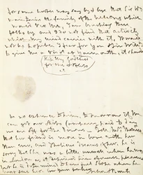 Ett signerat signerat brev till Lady Hamilton, 1801