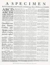 Ett exemplar av W.Caslon