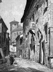 A Street in Ravenna, Italien, från 