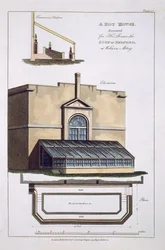 Ett värmehus som avrättades för Hans nåd, hertigen av Bedford i Woburn Abbey, 1806