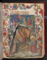 Lägg till. 17466, f.34r Födseln