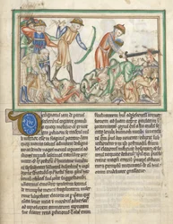 Lägg till 35166 f.35 Människor som dödas, bibliska scener från Johannes Apokalyps, Apokalyps på latin med kommentarer (bläck & färg på veläng)