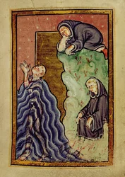 Lägg till 39943 f.24 St. Cuthbert ber i havet observerad av en munk, och får sina fötter torkade av havsutter, från 