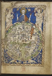 Lägg till MS 28681 f.9 Psalter, med ytterligare psalmer och böner och en medeltida världskarta (