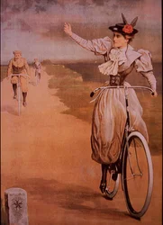 Annons för Humber-cyklar, ca 1898 (litho i färg)