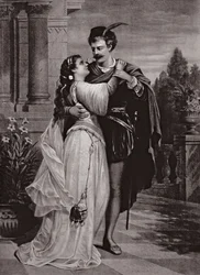 Annons för Romeo och Julia, på operahuset