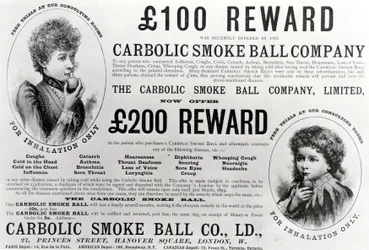 Annons för Carbolic Smoke Ball Company, 1893