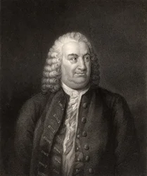 Albrecht von Haller, graverad av W. Holl, ur "The National Portrait Gallery, Volume III", publicerad ca 1820