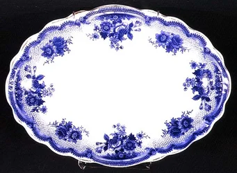 Albertoli mönster Staffordshire tallrik, ca 1860 (keramik)