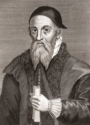 Alexander Erskine av Gogar, ca 1521-1592. Skotsk laird och målvakt för James VI av Skottland på Stirling Castle. Från Iconographia Scotica eller Portraits of Illustrious Persons of Scotland, publicerad 1797.
