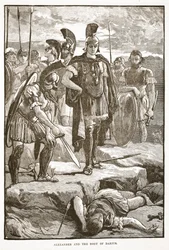 Alexander och Darius kropp