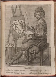 En konstnär, illustration från "A Work for none but Angels and Men", av Sir John Davies