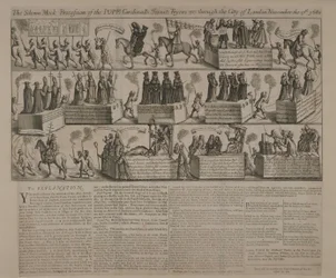 En anti-katolsk procession, 1680