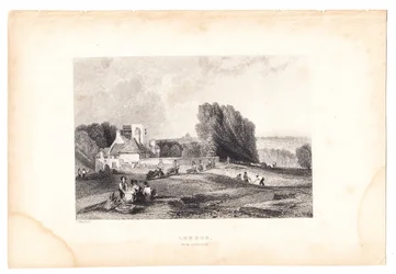 En gravyr av London från Highgate, cirka 1800 (gravyr)