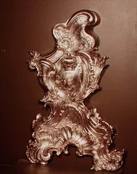 Andiron av Philip Jacob Drentwelt, 1747-49 (silver)