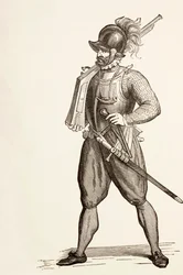 Arquebusier av 1500-talet, c.1880