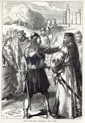 Arrestering av hertigen av Gloucester, illustration från "Cassell
