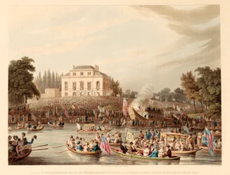 Ankomst till Brandenburgska vattenmännens hus, etc med ett tilltal till drottningen den 3 oktober 18