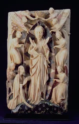 Jungfruns antagande (alabaster)