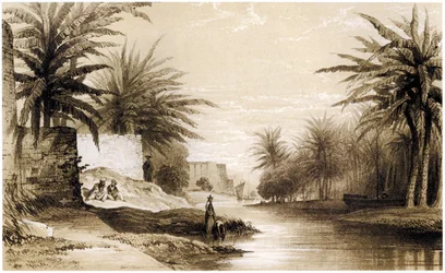 Basra, ca 1834-37 (teckning)