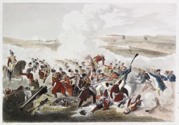 Battle Of Eupatoria (färgad gravyr)