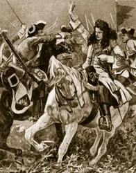 Slaget vid Malplaquet, 11 september 1709: Chevalier St. George sårad under det spanska tronföljdskriget;