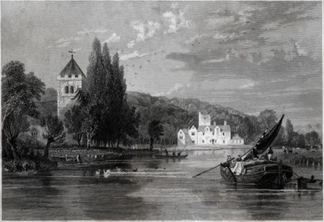 Bisham Abbey. (gravyr, ca 1850)