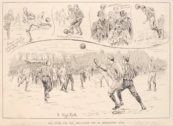 Blackburn Rovers vs. Nottingham County, från The Illustrated Sporting and Dramatic News, 23 mars 1891