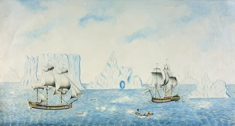 Boats Collecting Ice, c.1773 (wc på papper)