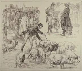 Bojkott i Irland, från The Illustrated London News, 4 oktober 1886