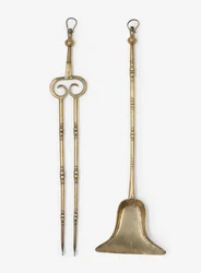 Mässingstång och spade, ca 1650-99 (mässing)