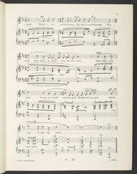 ”Ljusa leende ögon. Rondeau (sång). Orden från franskan av Christine de Pisan av Gilbert Pass”, av Gilbert A. Alcock