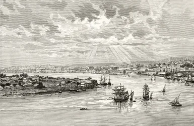 Bandari ya Brisbane, Australia, c.1880, kutoka kwa 