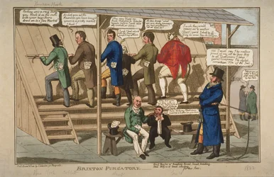 Brixton Purgatory, 1822 (handfärgad etsning)